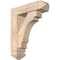 Ekena Millwork Merced Arts and Crafts Smooth Bracket w/ Offset Brace, Douglas Fir, 5 1/2"W x 18"D x 22"H BKT0604X18X22MRC03SDF - alternate 1